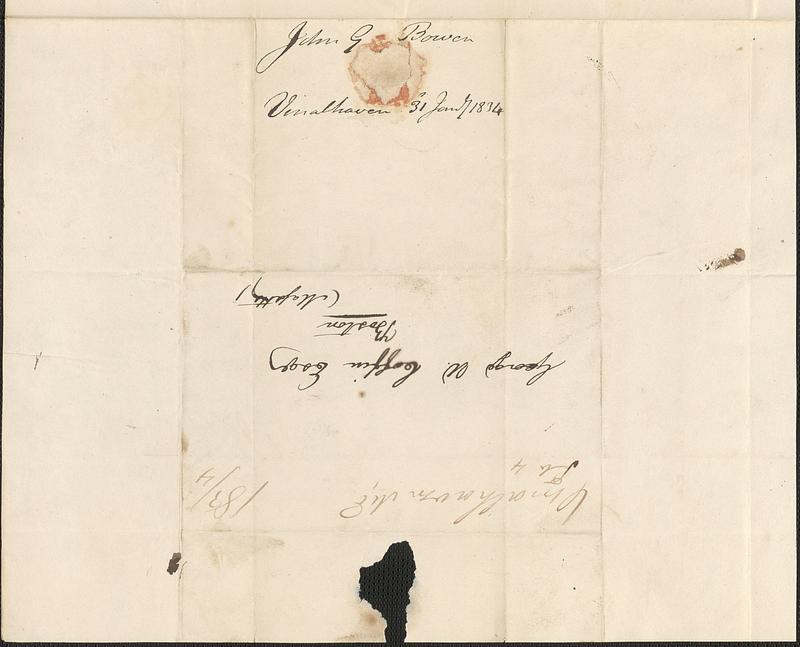 John F. Bowen to George Coffin, 31 January 1834 - Digital Commonwealth
