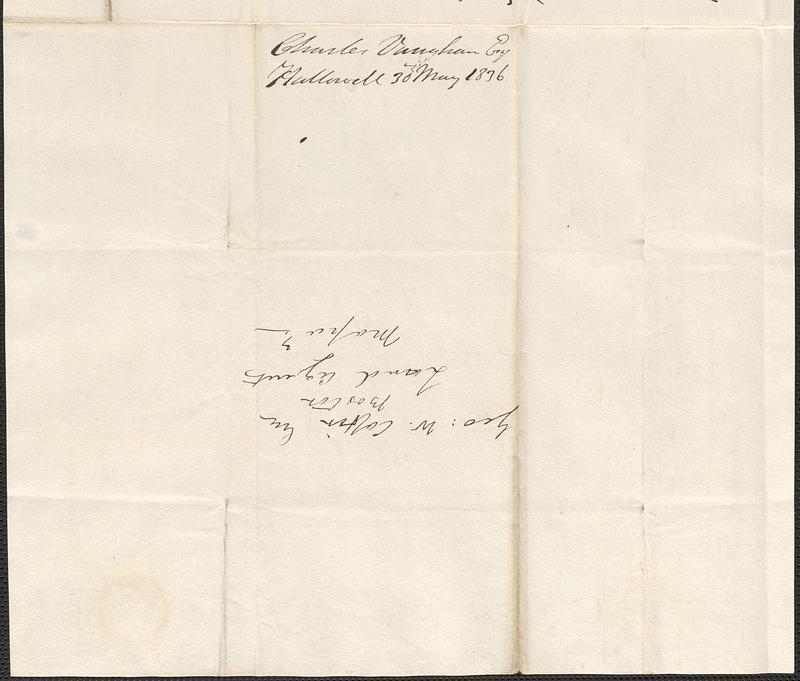 Charles Vaughan to George Coffin, 30 May 1836