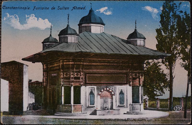 Constantinople. Fontaine de Sultan Ahmed