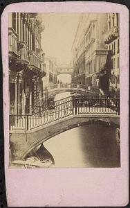 Three bridges, Venice, including the Bridge of Sighs in the far background