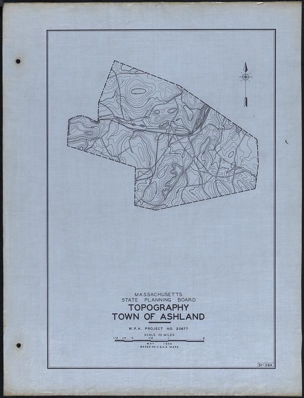Topography Town of Ashland Digital Commonwealth