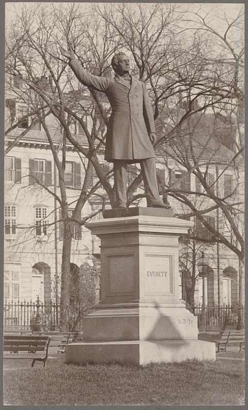 Boston, Massachusetts, Public Garden, statue of Edward Everett by William W. Story