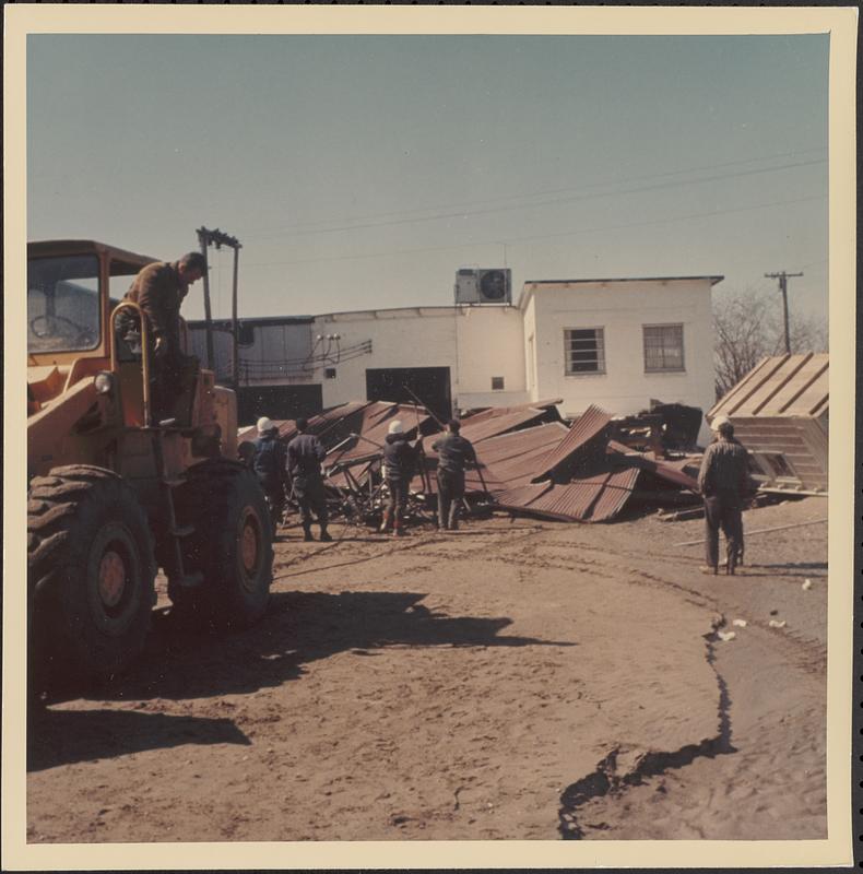 Backhoe and external flood damage