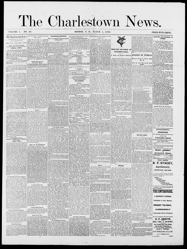 The Charlestown News. March 01, 1879 - Digital Commonwealth