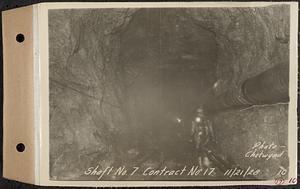 Contract No. 17, West Portion, Wachusett-Coldbrook Tunnel, Rutland, Oakham, Barre, Shaft 7, Rutland, Mass., Nov. 21, 1928