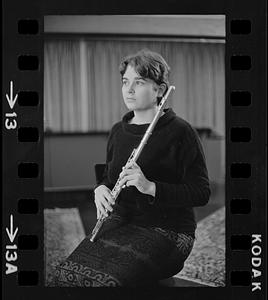 Lea Pearson with flute