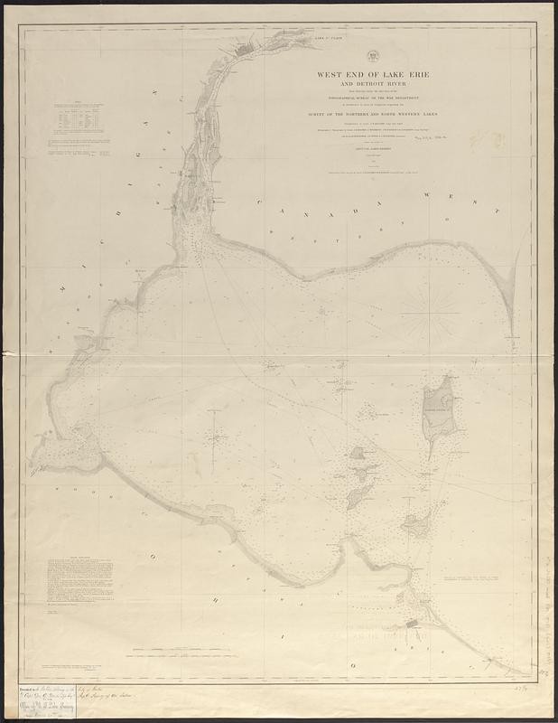 West end of Lake Erie and Detroit River : from surveys under the ...