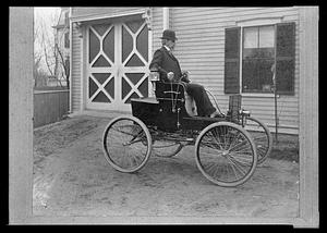 The Goodenow, the first auto built in Natick by Jeremy Belcher about 1905