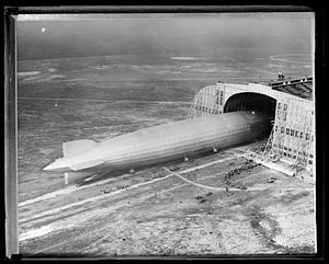 Graf-Zeppelin arriving in N.Y. for second time