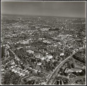 Aerial photograph of Brighton, Boston