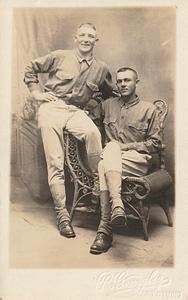 Julius J. Alvenes "janitor" and unidentified friend, U.S. Marine base Quantico, VA