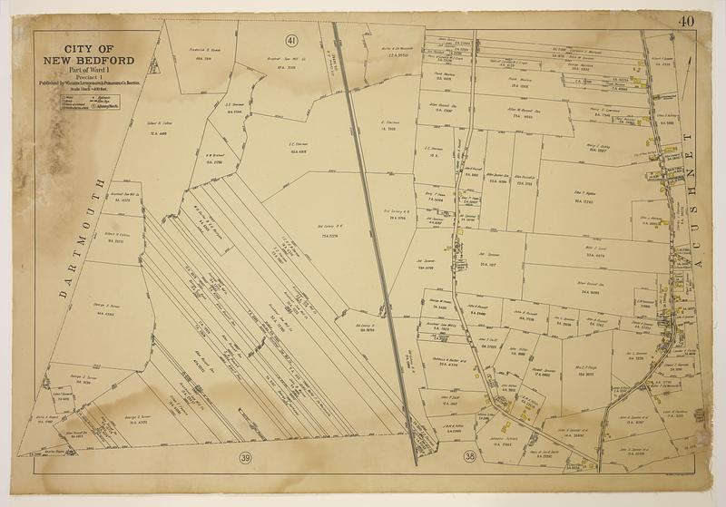 Atlas of the City of New Bedford, Part of Ward 1, Precinct 1, plate 40