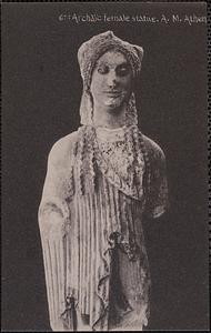 674 Archaïc female statue. A. M. Athen