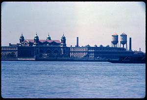 View of Ellis Island from New York Harbor