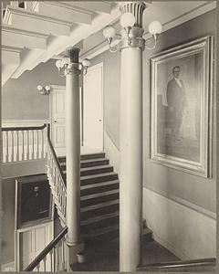 Boston, Faneuil Hall, interior, stairway