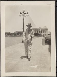 Man walking towards camera