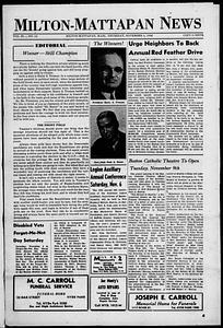 Milton Mattapan News, November 04, 1948