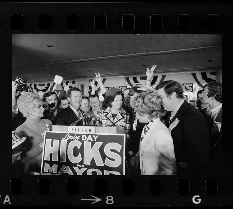 Louise Day Hicks wins mayoral primary, Boston