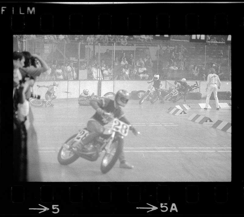 Motorcycle races at Boston Garden, Boston Digital Commonwealth