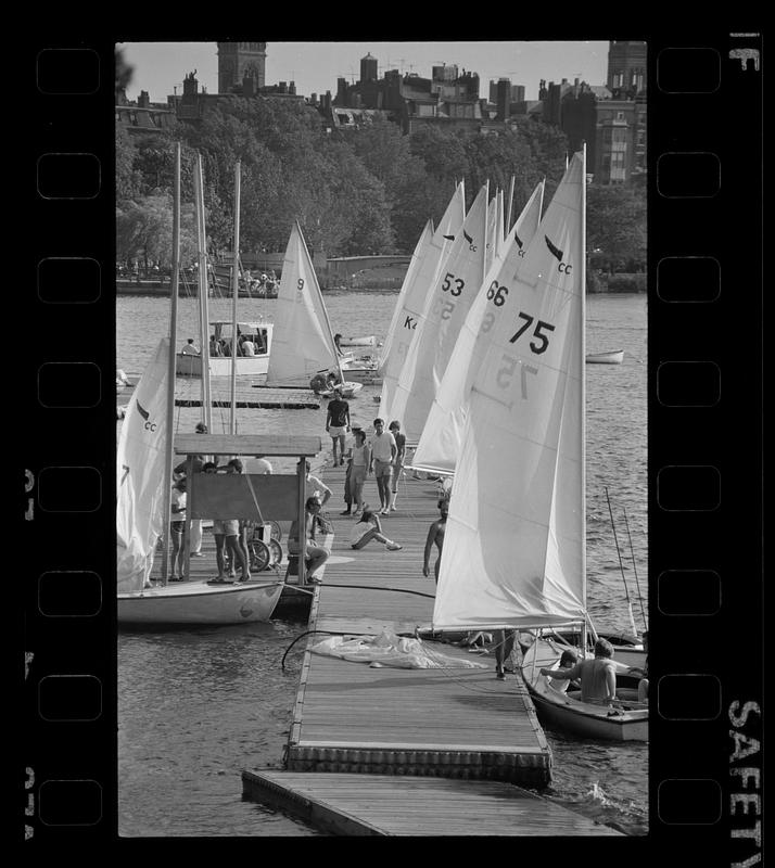 Charles River Basin boathouse, Back Bay Digital Commonwealth