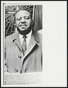 Plans to Continue King's Work The Rev. Ralph David Abernathy, shown after he concluded a short memorial service for the late Rev. Dr. Martin Luther King Jr. in Memphis on Friday, plans to continue the work of the slain Negro civil rights leader. Abernathy assumed the duties of president of Southern Christian Leadership Conference after King died.