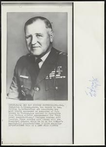 May Succeed Westmoreland-- Gen. Creighton W. Abrams, above, top deputy to Gen. William C. Westmoreland and considered his most likely successor as commander of U.S. troops in Vietnam, has arrived in Washington from Vietnam without announcement for "high level consultations," Pentagon sources said Tuesday. These sources said Abrams will see President Johnson while he is in the nation's capital.