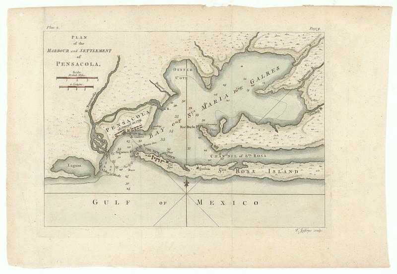 Plan of the harbour and settlement of Pensacola