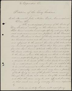 Appendix C- Petition of the Troy Indians
