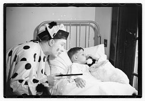 Harry W. Syer magician at Children's Hospital