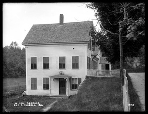 Wachusett Reservoir, Ann E. Russell's buildings, on the southerly side of Laurel Street, from the east, Oakdale, West Boylston, Mass., Jun. 24, 1898