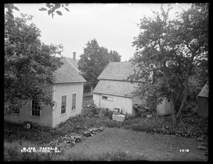 Wachusett Reservoir, Dora Morrow's house, on the northerly side of Laurel Street, from the northwest, Oakdale, West Boylston, Mass., Jun. 24, 1898