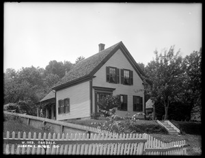 Wachusett Reservoir, Joseph L. Howe's house, on the westerly side of North Main Street, from the southeast, Oakdale, West Boylston, Mass., Jun. 24, 1898