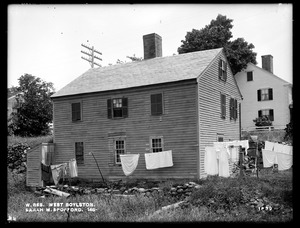 Wachusett Reservoir, Sarah M. Spofford's house, on the westerly side of Worcester Street, from the southwest, West Boylston, Mass., Jun. 27, 1898
