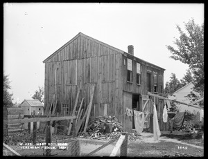 Wachusett Reservoir, Jeremiah Fisher's shed, on the easterly side of Worcester Street, from the northwest, West Boylston, Mass., Jun. 27, 1898
