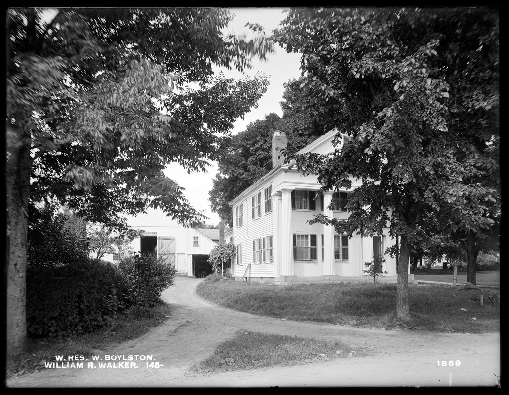 Wachusett Reservoir, William R. Walker's buildings, on the westerly