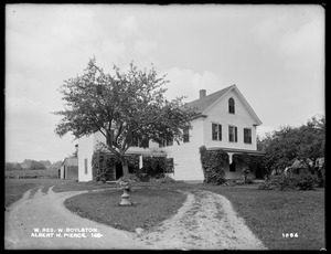 Wachusett Reservoir, Albert H. Pierce's house, on the westerly side of Worcester Street, from the northwest, West Boylston, Mass., Jul. 23, 1898