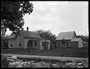 Wachusett Reservoir, Andrew Bowen's buildings, on the southwesterly corner of Crescent and Goodale Streets, from the northwest, West Boylston, Mass., Jul. 30, 1898