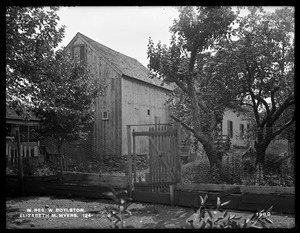 Wachusett Reservoir, Elizabeth M. Myers' buildings, on the easterly side of Crescent Street, from the northeast, West Boylston, Mass., Jul. 30, 1898