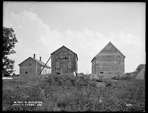 Wachusett Reservoir, David H. Adams' buildings, on the westerly side of Crescent Street, from the north, West Boylston, Mass., Jul. 30, 1898