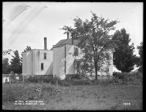 Wachusett Reservoir, Olive J. Huntley's house, on the northerly side of Newton Street, from the northwest, West Boylston, Mass., Aug. 2, 1898