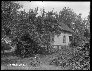 Wachusett Reservoir, Alfred Whiting's house, on the southerly side of Holden Street, from the southeast, Oakdale, West Boylston, Mass., Aug. 12, 1898