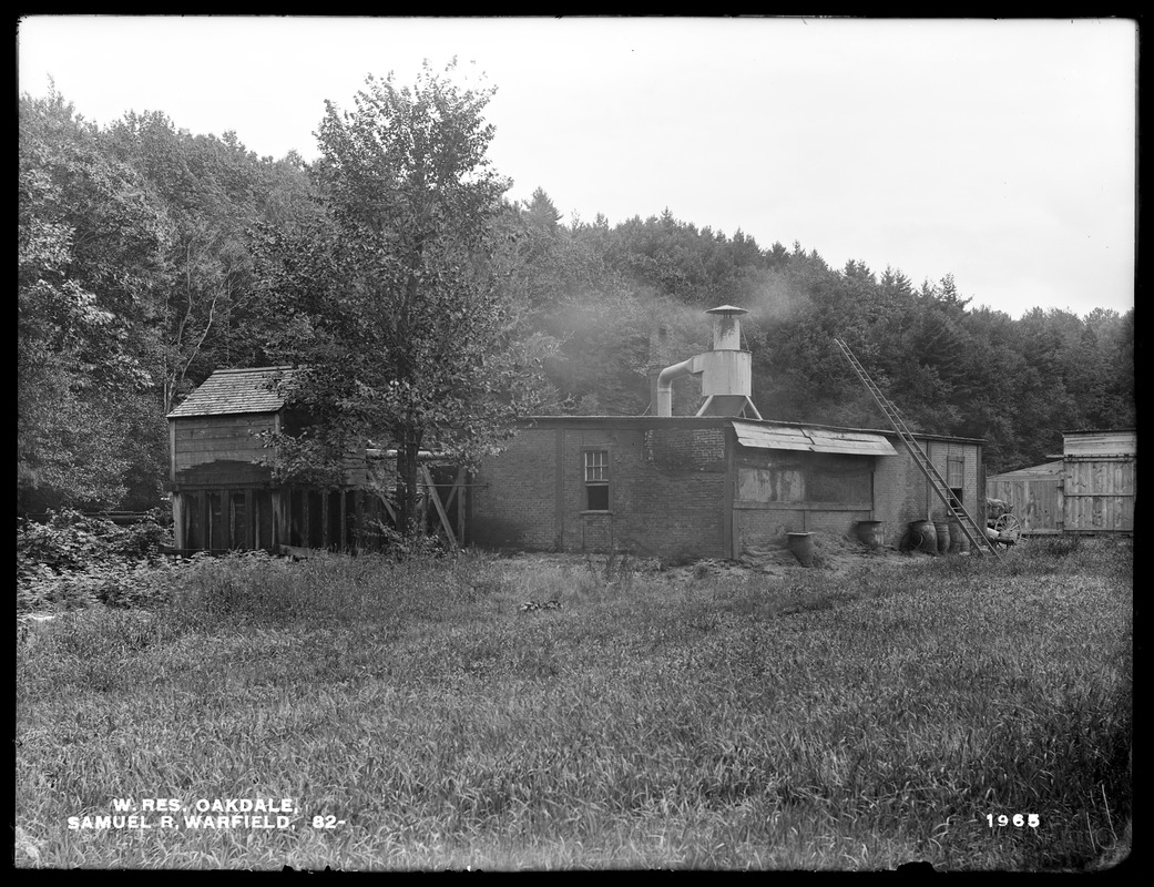 Wachusett Reservoir, Samuel R. Warfield's mill, on the southerly side ...