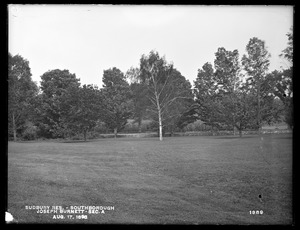 Sudbury Reservoir, Section A, land of Joseph Burnett, west of Burnett Road, northern part, from the west near house (compare with No. 1332), Southborough, Mass., Aug. 17, 1898