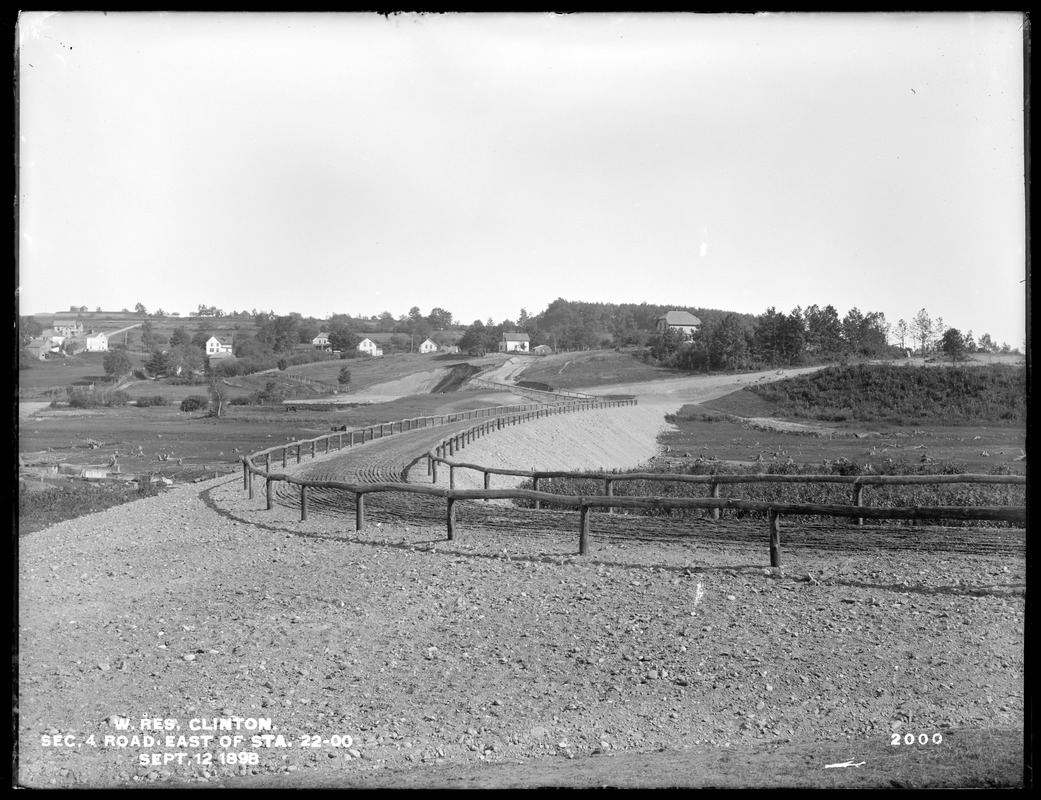 Wachusett Reservoir, road between South Main Street and South Meadow