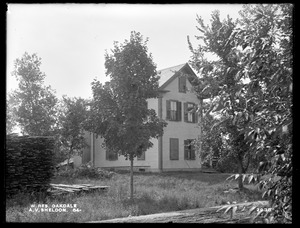 Wachusett Reservoir, A. V. Sheldon's house, on the easterly side of Waushaccum Street, from the north, Oakdale, West Boylston, Mass., Aug. 20, 1898