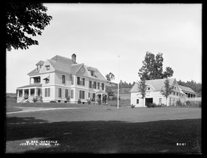 Wachusett Reservoir, Joseph L. Howe's buildings, on the easterly side of North Main Street, from the southwest, Oakdale, West Boylston, Mass., Aug. 20, 1898