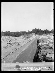 Distribution Department, Northern High Service Middlesex Fells Reservoir, core wall, Dam No. 4, Stoneham, Mass., Sep. 6, 1898