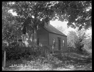 Wachusett Reservoir, Joseph Cooper's house, on the northerly side of Hosmer Street, from the south, Oakdale, West Boylston, Mass., Sep. 20, 1898