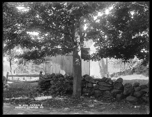 Wachusett Reservoir, Joseph Cooper's barn, on the southerly side of Hosmer Street, from the west, Oakdale, West Boylston, Mass., Sep. 20, 1898