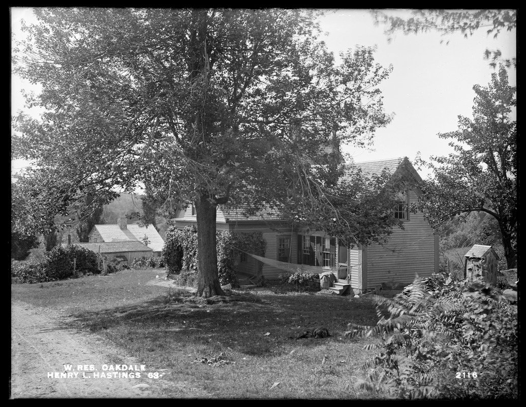 Wachusett Reservoir, Henry L. Hastings' house, on the westerly side of